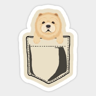 Pocket Chow Chow Sticker